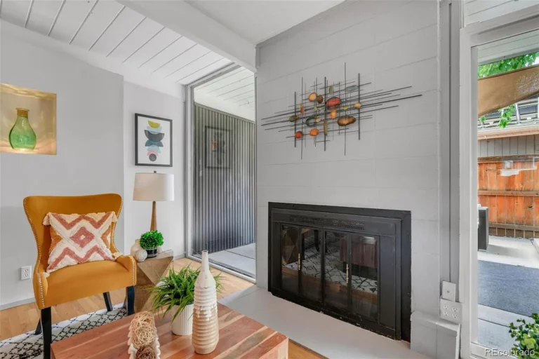 Custom living room Denver home